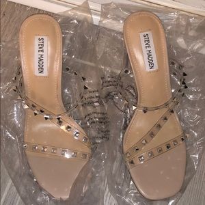 Steve Madden clear heels